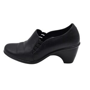 Dansko Shoes Womens Size EU 38 Black Slip On Low Heel Comfort Work Dress Office